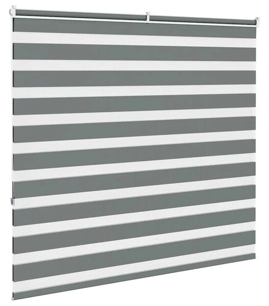 Zebraste zavjese - Zavjesa zebra 165x150 cm širina tkanine 160 9 cm poliester - Tamno siva 165 x 150 cm Tamno siva 165 x 150 cm
