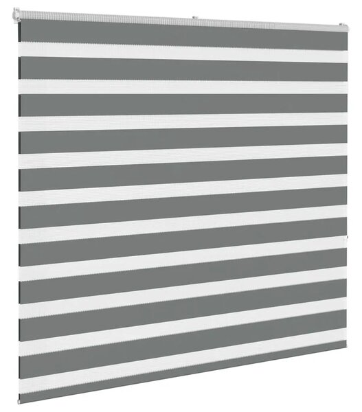 Zebraste zavjese - Zavjesa zebra 165x150 cm širina tkanine 160 9 cm poliester - Tamno siva 165 x 150 cm Tamno siva 165 x 150 cm