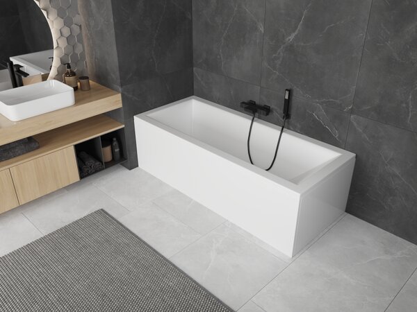 Mexen Cubik pravokutna kada 120 x 70 cm s oblogom, bijela - 55031207000X