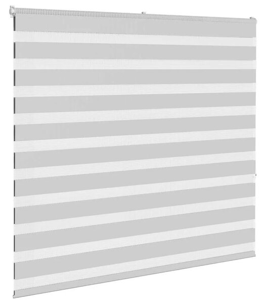 Zebraste zavjese - Zavjesa zebra 160x150 cm širina tkanine 155 9 cm poliester - Svjetlosiva 160 x 150 cm Svjetlosiva 160 x 150 c