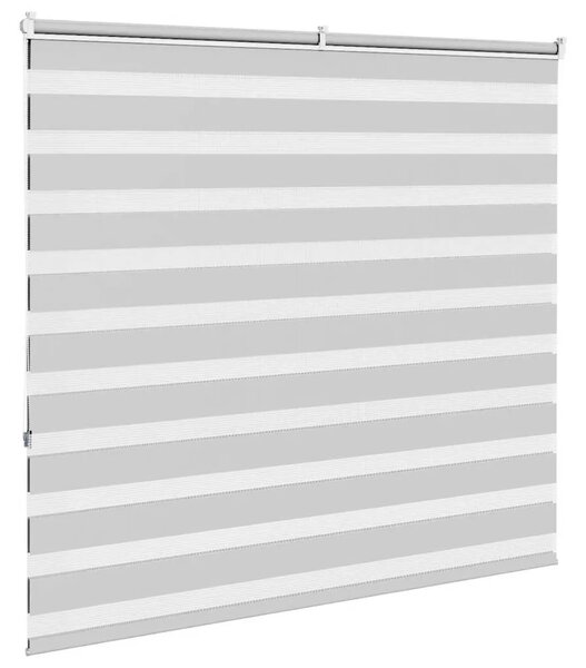 Zebraste zavjese - Zavjesa zebra 160x150 cm širina tkanine 155 9 cm poliester - Svjetlosiva 160 x 150 cm Svjetlosiva 160 x 150 c