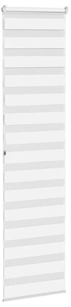 Zebraste zavjese - Zavjesa zebra 60x200 cm širina tkanine 55 9 cm poliester - Bijela 60 x 200 cm Bijela 60 x 200 cm