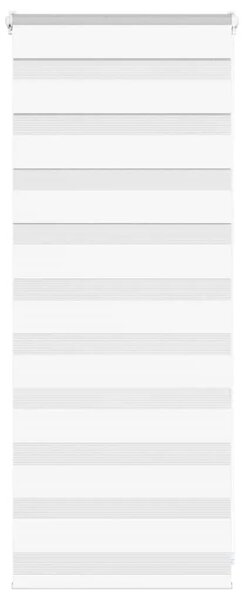 Zebraste zavjese - Zavjesa zebra 60x100 cm širina tkanine 55 9 cm poliester - Bijela 60 x 100 cm Bijela 60 x 100 cm