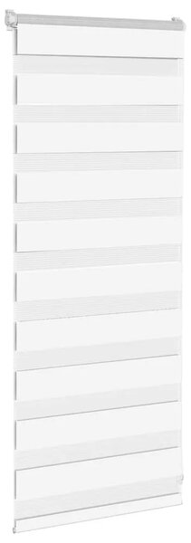 Zebraste zavjese - Zavjesa zebra 60x100 cm širina tkanine 55 9 cm poliester - Bijela 60 x 100 cm Bijela 60 x 100 cm
