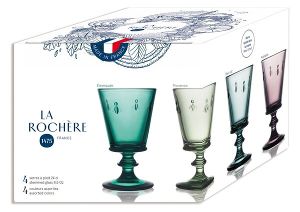Čaše u setu 4 kom vinske 230 ml Abeille – La Rochére