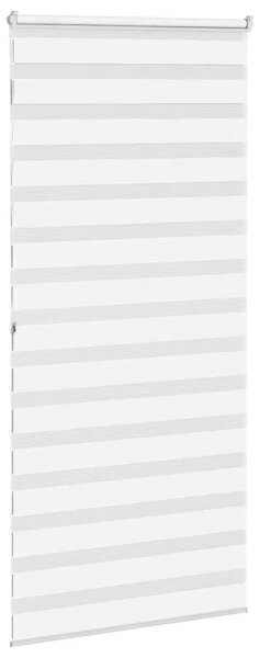 Zebraste zavjese - Zavjesa zebra 115x200 cm širina tkanine 110 9 cm poliester - Bijela 115 x 200 cm Bijela 115 x 200 cm