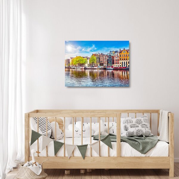 Staklena slika - Plesajuće kuće, Amsterdam (70x50 cm)
