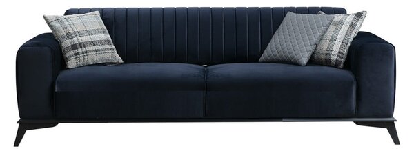 Tamno plava sklopiva sofa 220 cm Lisa – Balcab Home