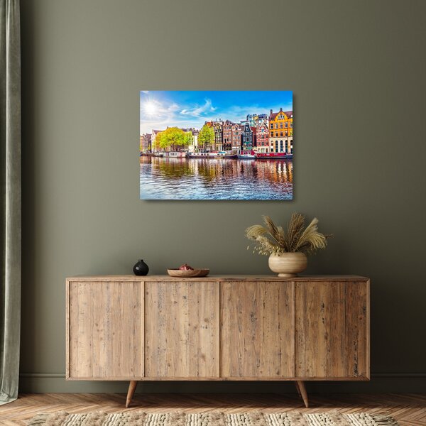 Staklena slika - Plesajuće kuće, Amsterdam (70x50 cm)