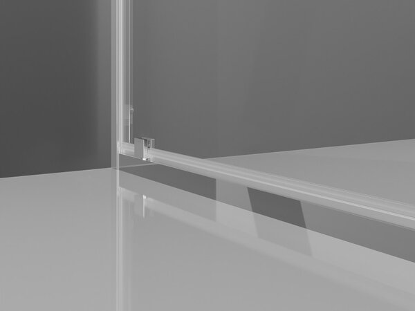 Mexen Exo ljuljna tuš kabina 90 x 90 cm, prozirna, krom - 8181-090-090-01-00