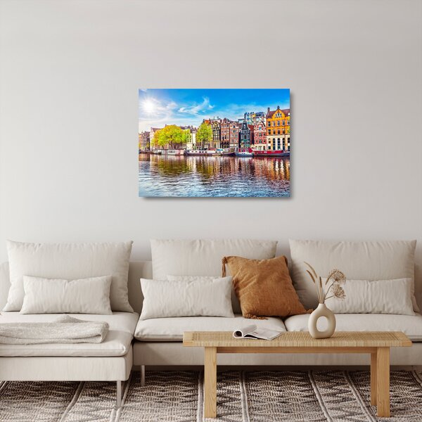 Staklena slika - Plesajuće kuće, Amsterdam (70x50 cm)