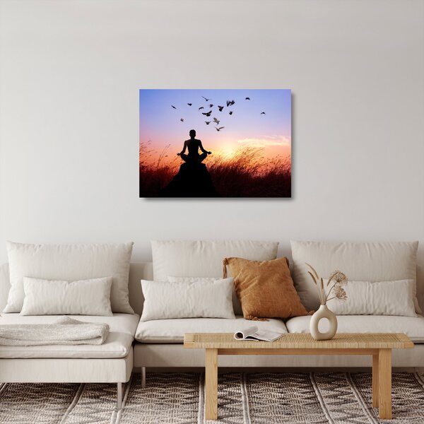 Staklena slika - Meditacija (70x50 cm)