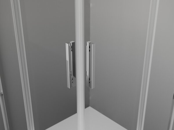 Mexen Exo klizna tuš kabina klizna kvadratna 90 x 90 cm, transparentna, krom - 8111-090-090-01-00