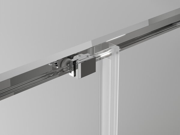 Mexen Exo klizna tuš kabina klizna kvadratna 90 x 90 cm, transparentna, krom - 8111-090-090-01-00