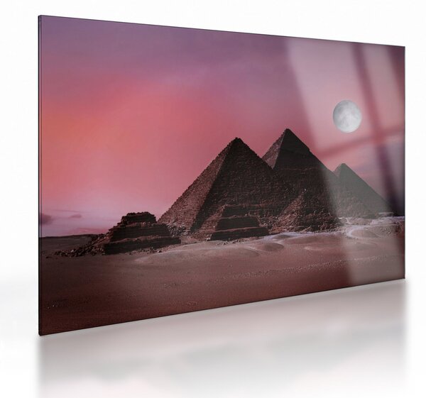 Staklena slika - Piramide u Gizi, Egipat (70x50 cm)