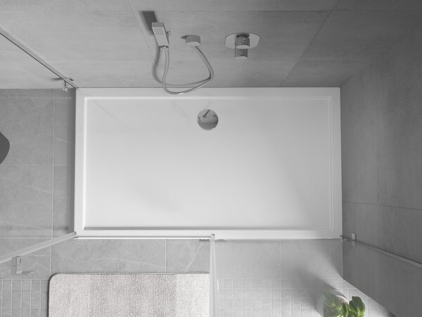 Mexen Flow pravokutna slim tuš kada 160 x 100 cm, bijeli sjaj - 46R101016