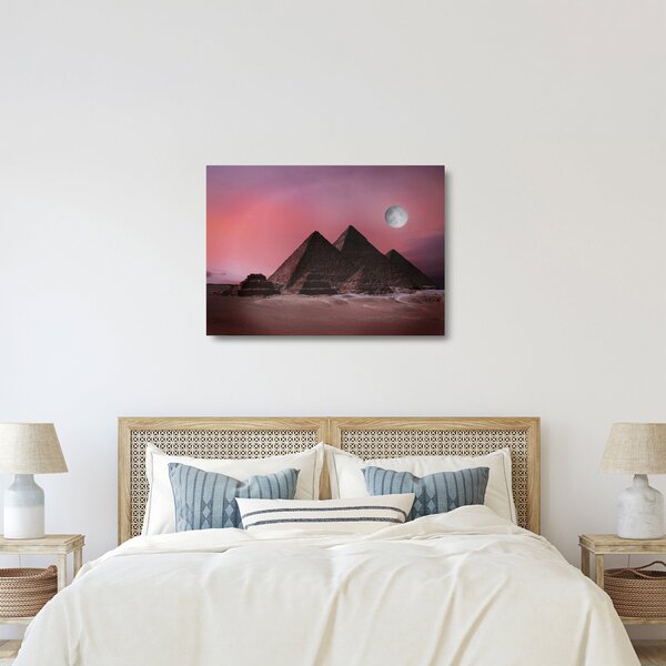 Staklena slika - Piramide u Gizi, Egipat (70x50 cm)