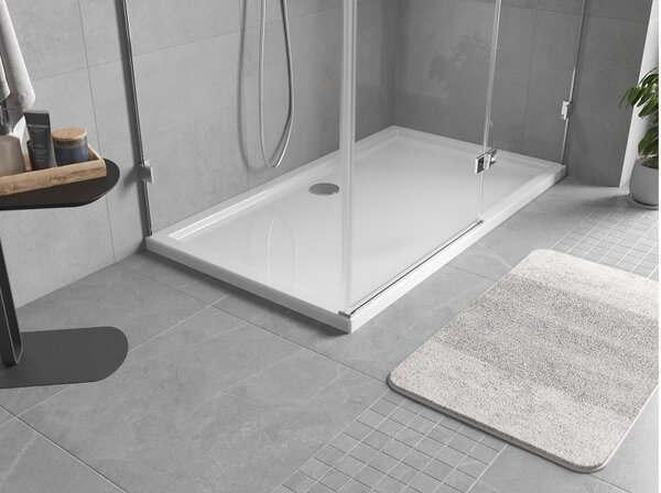 Mexen Flow pravokutna slim tuš kada 160 x 100 cm, bijeli sjaj - 46R101016