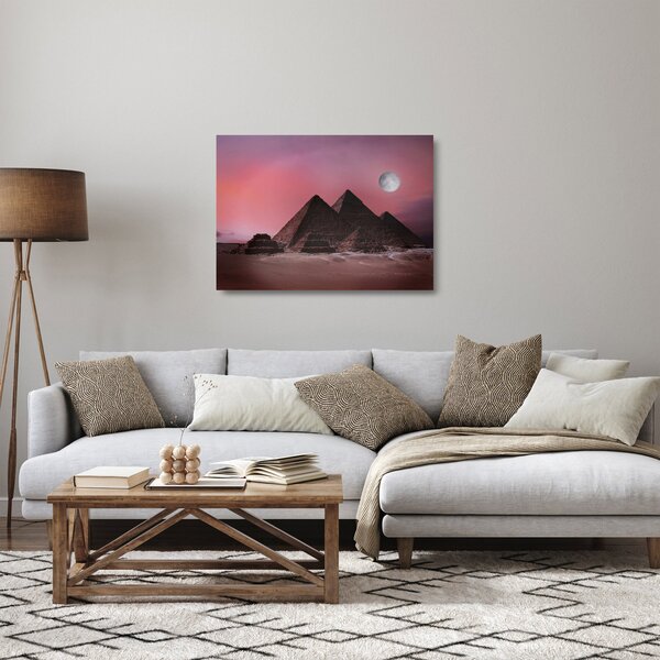 Staklena slika - Piramide u Gizi, Egipat (70x50 cm)