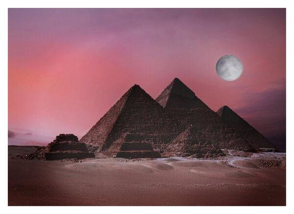 Staklena slika - Piramide u Gizi, Egipat (70x50 cm)