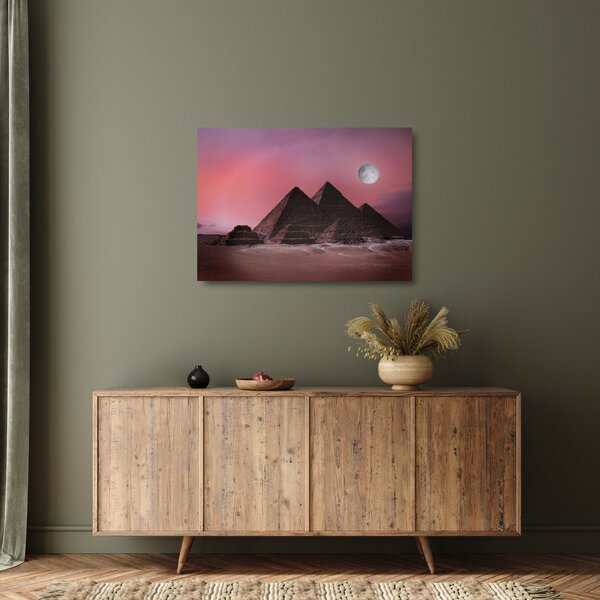 Staklena slika - Piramide u Gizi, Egipat (70x50 cm)