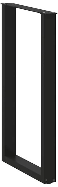 Noge za barski stol U-oblika 2 kom Crne 60 x (100-101) cm Čelik - Crna 60 x (100-101) cm 2 1