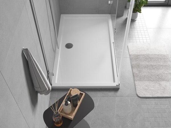 Mexen Flow pravokutna slim tuš kada 160 x 100 cm, bijeli sjaj - 46R101016