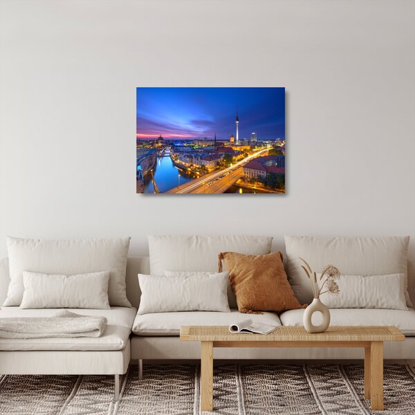 Staklena slika - Plavo nebo iznad Berlina (70x50 cm)