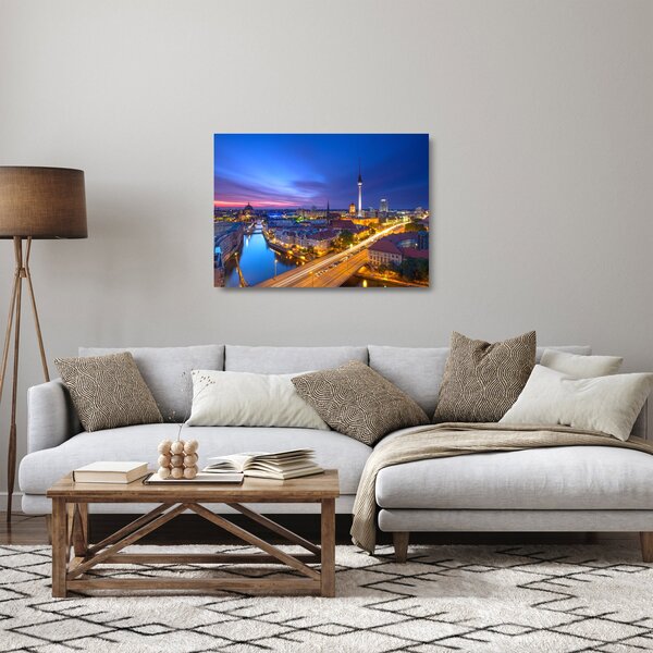 Staklena slika - Plavo nebo iznad Berlina (70x50 cm)