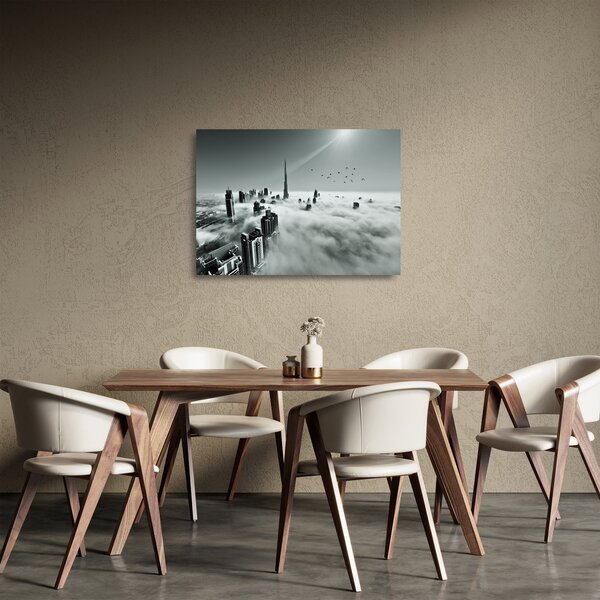 Staklena slika - Neboderi u Dubaiju (70x50 cm)