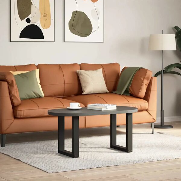Noge za klub stolić U-oblik 2 kom Crne 38 x (42-43) cm Čelik - Crna 38 x (42-43) cm 2 1
