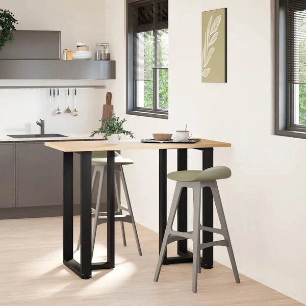 Noge za barski stol T-oblika 2 kom Crne 60x35x(100-101) cm Čelik - Crna 60 x 35 x (100-101) cm 2 1