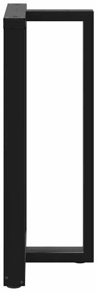 Noge za barski stol T-oblika 2 kom Crne 60x35x(100-101) cm Čelik - Crna 60 x 35 x (100-101) cm 2 1