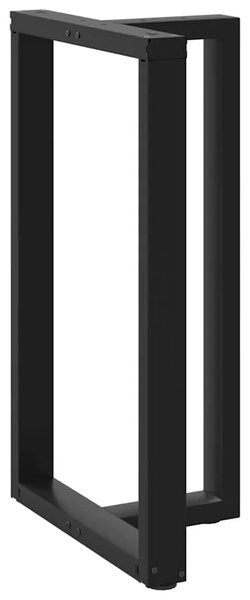 Noge za barski stol T-oblika 2 kom Crne 60x35x(100-101) cm Čelik - Crna 60 x 35 x (100-101) cm 2 1