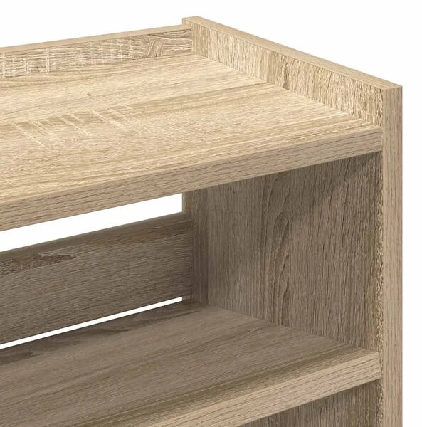 Stalak za cipele boja hrasta 60x25x81 cm konstruirano drvo - sonoma hrast 1 81 cm 60 cm