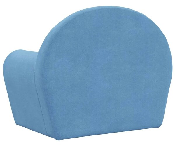 Dječja sofa plava mekana plišana - Plava Stolica Plava Stolica