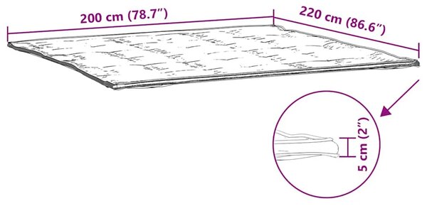 Zaštita za madrac bijela 200x220 cm - 200 x 220 cm 1 200 x 220 cm