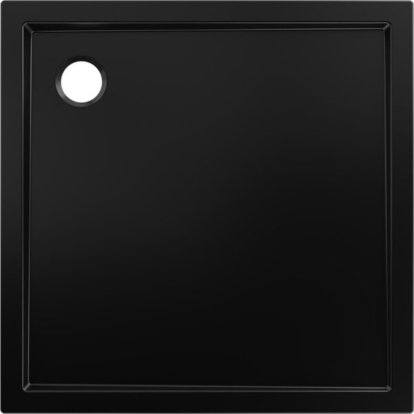 Mexen Flow kvadratni plitki tuš 85 x 85 cm, crni mat - 46S708585