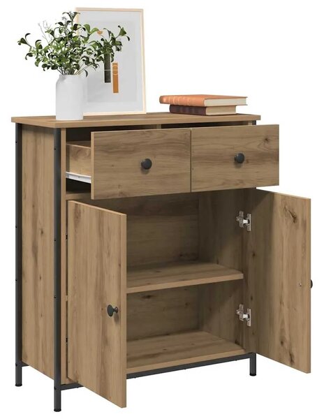 Komoda boja hrasta artisan 70x30x80 cm od konstruiranog drva - hrast artisan 1 Hrast artisan