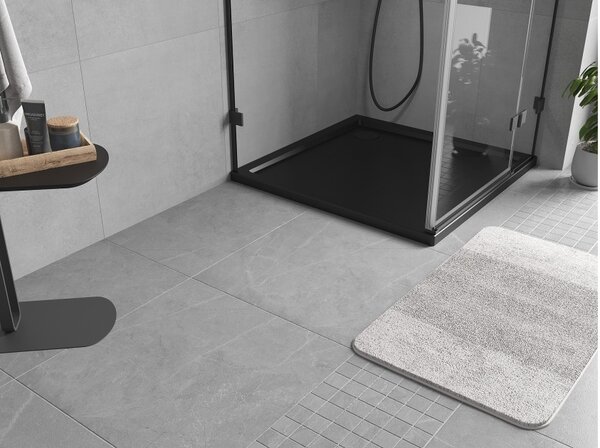 Mexen Flow kvadratni plitki tuš 85 x 85 cm, crni mat - 46S708585