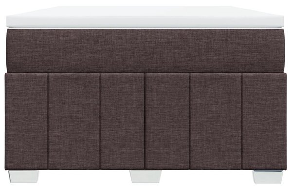 Krevet box spring s madracem tamnosmeđi 120 x 190 cm od tkanine - Tamno smeđa 120 x 190 cm Tamno smeđa 120 x 190 cm