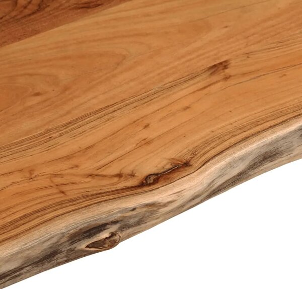 Kupaonska radna ploča 110x60x2 5 cm pravokutna od drva bagrema - Prirodna 110 x 60 x 2.5 cm 1 Masivno bagremovo drvo