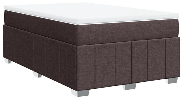 Krevet box spring s madracem tamnosmeđi 120 x 190 cm od tkanine - Tamno smeđa 120 x 190 cm Tamno smeđa 120 x 190 cm