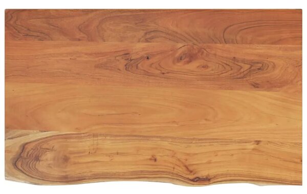 Kupaonska radna ploča 110x60x2 5 cm pravokutna od drva bagrema - Prirodna 110 x 60 x 2.5 cm 1 Masivno bagremovo drvo