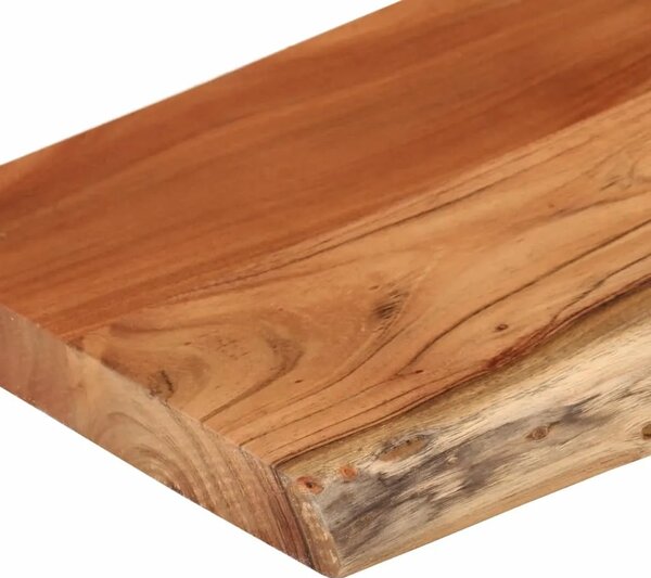 Zidna polica 70x30x2 5 cm pravokutna bagremovo drvo živi rub - Prirodna 70 x 30 x 2.5 cm 1 Masivno bagremovo drvo