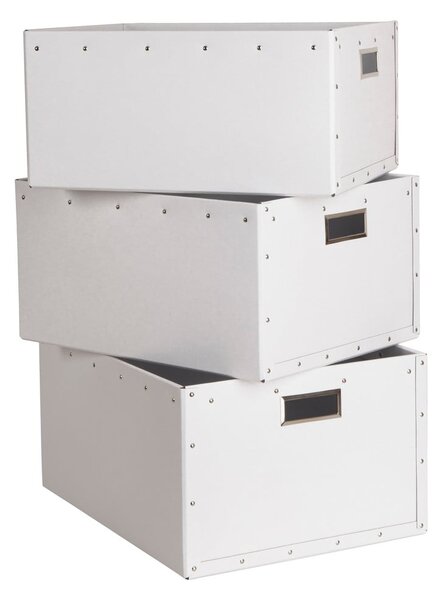 Kartonske kutije za pohranu u setu 3 kom s poklopcem Ture – Bigso Box of Sweden