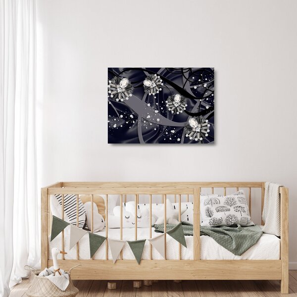 Staklena slika - Dijamanti u svemiru (70x50 cm)