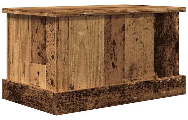 Kutija za pohranu boja staro drvo 30x50x28 cm konstruirano drvo - Staro drvo 30 x 50 x 28 cm 1 Staro drvo