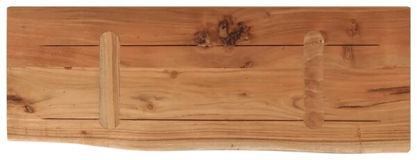 Zidna polica 70x30x2 5 cm pravokutna bagremovo drvo živi rub - Prirodna 70 x 30 x 2.5 cm 1 Masivno bagremovo drvo
