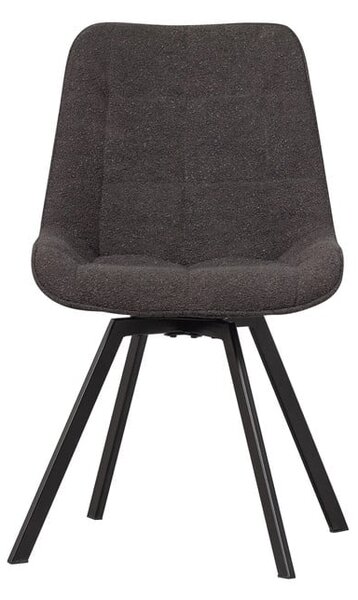 Antracitno siva okretna blagovaonska stolica Sutton – WOOOD